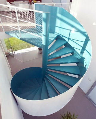 현대 주문 층계는 나선형 계단 살포한 내화성 층계를 조립식으로 만들었습니다