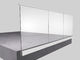 층계 발코니 현관 현대 알루미늄 유리제 방책 난간 거울/공단 끝