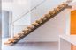 유리제/강철 방책 단단한 나무 층계 탄소 사각 세로 침목 U 모양 DIY 임명