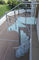 강철 포스트 Baluster 방책을 가진 조립식 옥외 금속 나선형 계단 주문을 받아서 만들어진 색깔